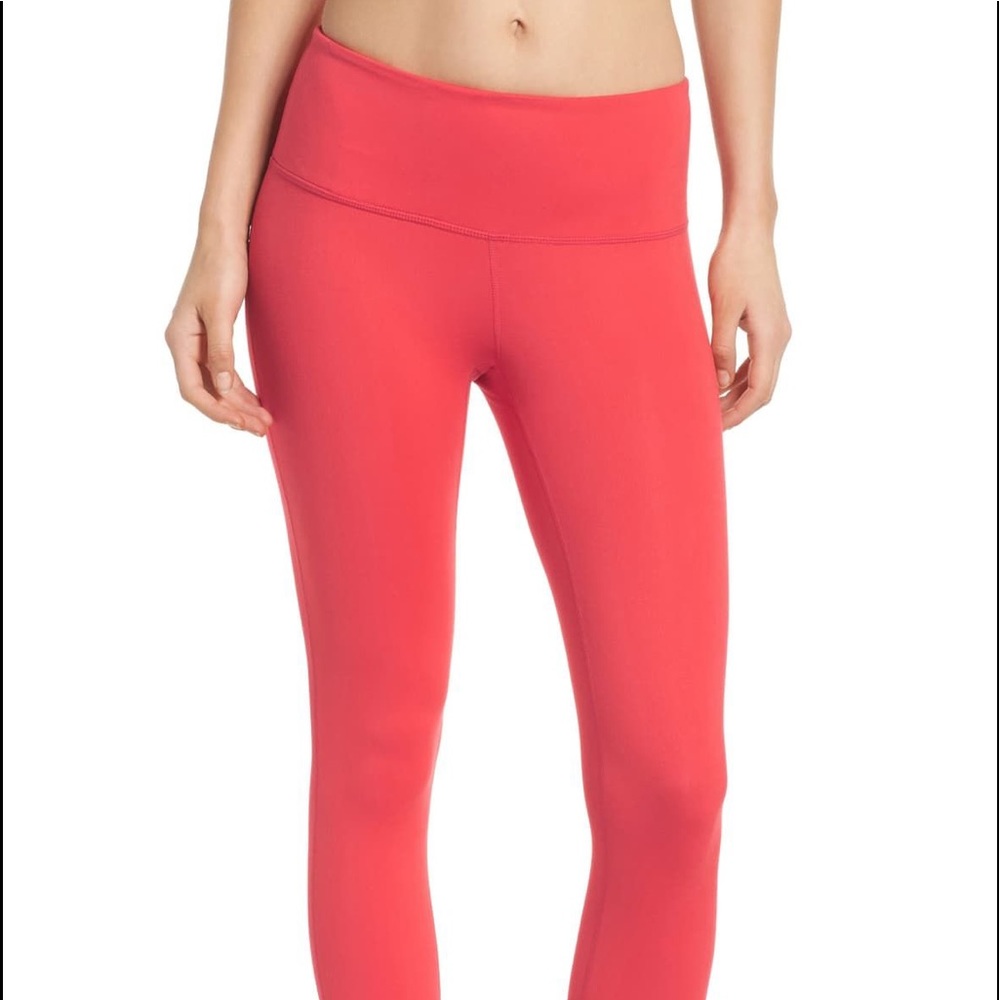 Nordstrom Zella Live In Lite Crop Leggings XS Red